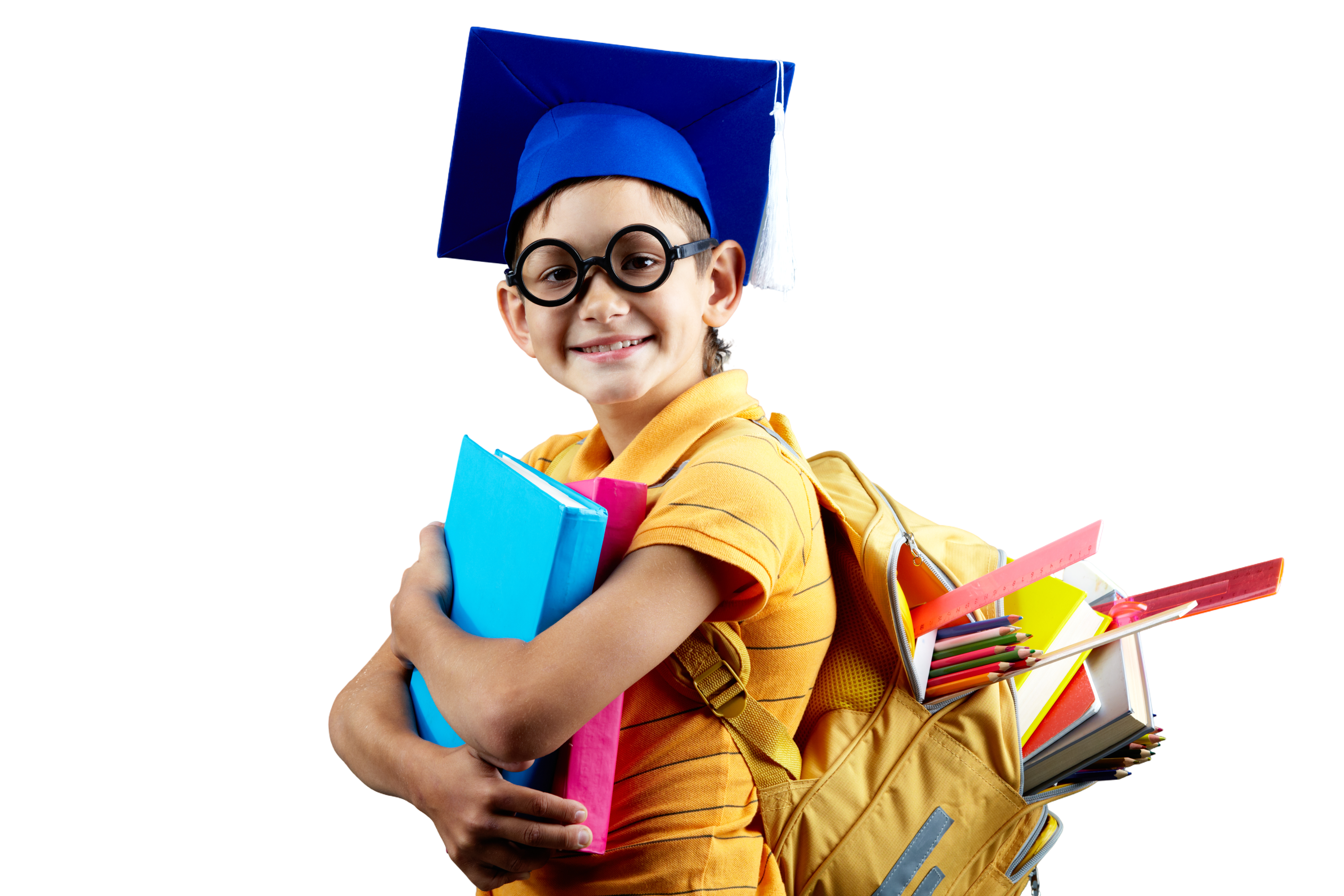 Student with notebook